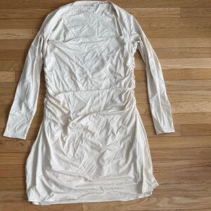 Abercrombie & Fitch White Long Sleeve Dress